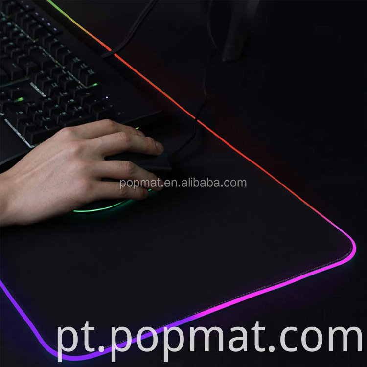 Alta de borracha de borracha de alta qualidade Base de borracha USB Mouse almofadas para jogos personalizados Mouse LED Mouse